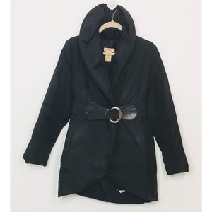 High collar puffer jacket